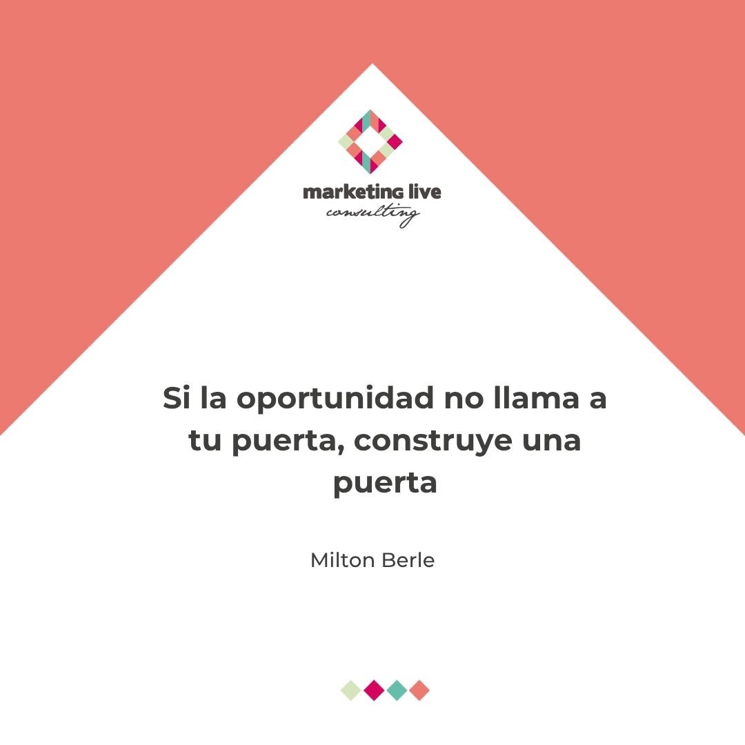 _marketinglive's tweet photo. 🌟 Crea tus propias oportunidades. 

A veces la vida no toca a tu puerta… 

Cuando las oportunidades no llegan, es quizás una señal de cambio; un buen momento para abrir nuevos camino hacia tus metas. https://t.co/D32a0CjtvM