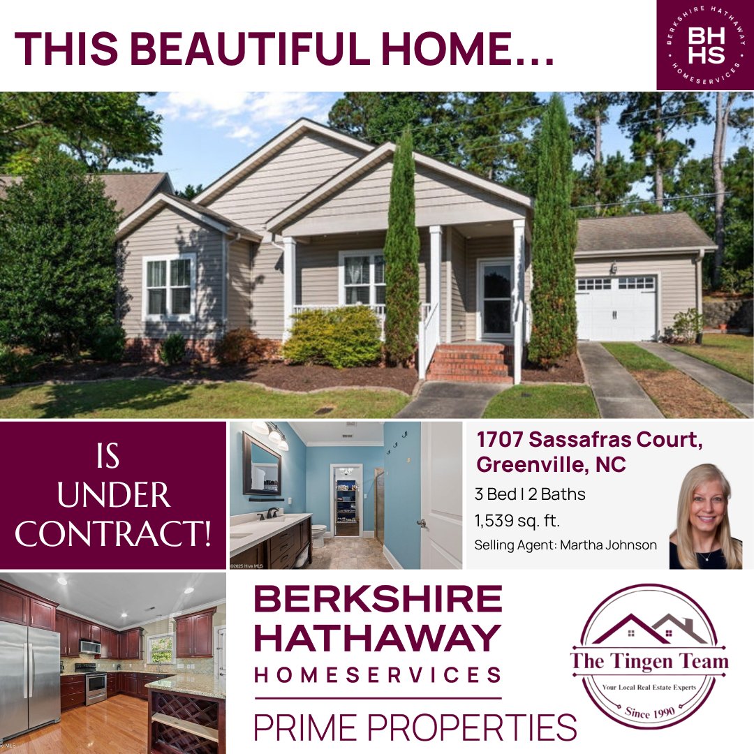 BHHSPP's tweet image. Congratulations to Martha Johnson on getting this beautiful home under contract! Your dedication and hard work continue to make home buyers happy every day!
See what it means to work with a Forever Agent™. 252.321.1990
#bhhspp #topgreenvillerealtor #thebestofthebest#encrealtor