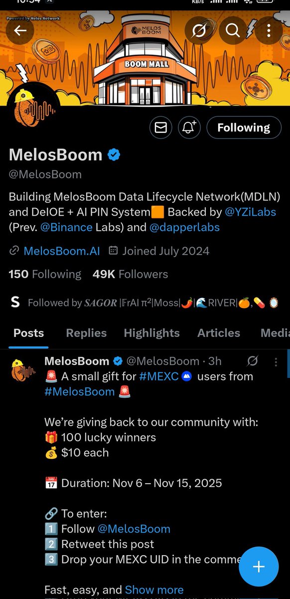 _TonmoyAkash's tweet photo. @MelosBoom MEXC UID: 80688846
#MelosBoom x #MEXC    🎁 https://t.co/ipYxHPWrUj