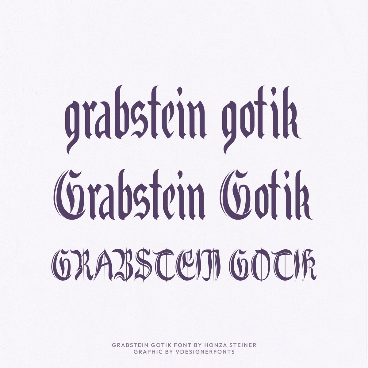 vdesignerfonts's tweet photo. Name: Grabstein Gotik
Designer: Honza Steiner

Weights: 1
Languages: Latin

https://t.co/ZWkc9xtfB8

#freefonts https://t.co/FqOPNYAQ0Q