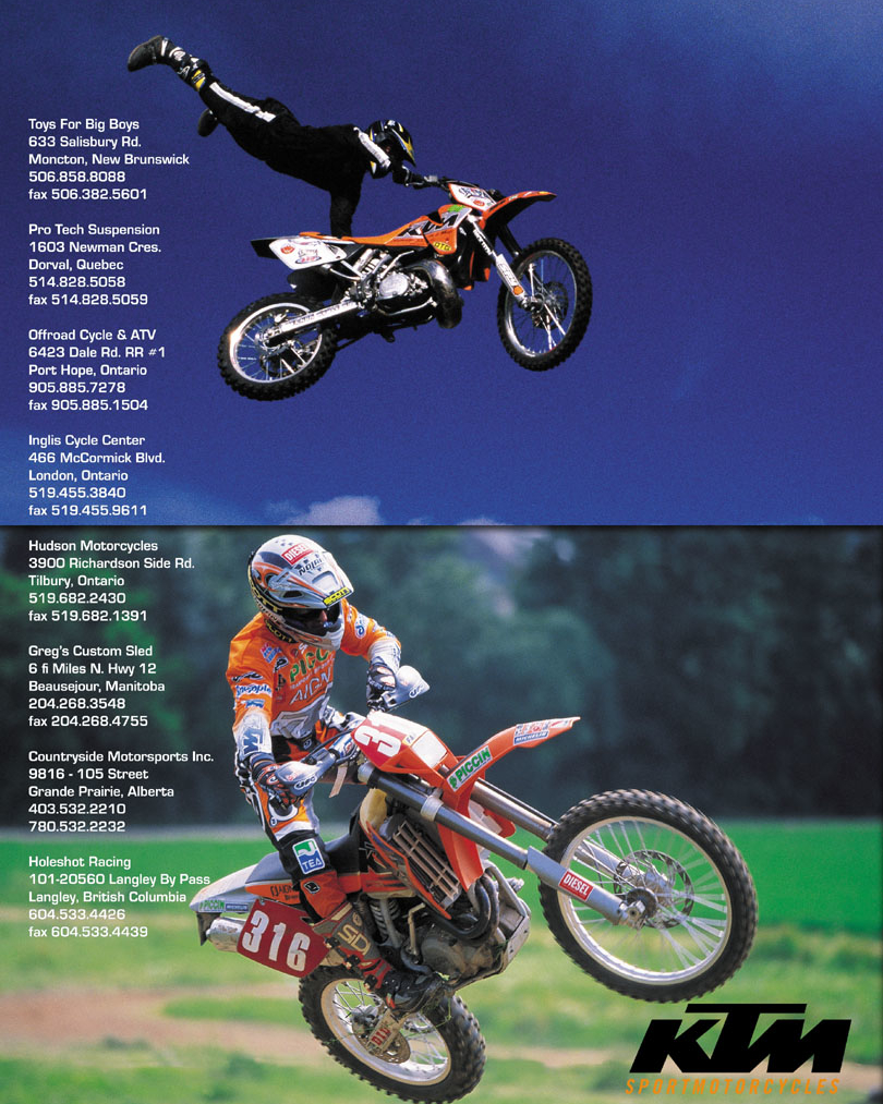 Back in 2000 KTM Canada put me in a national mag ad — before KTM was even a big deal 😎 No idea who the enduro guy is below, but it was one of my first real features. Same year I landed a Dirt Bike mag cover too… wild to think that was 25 years ago! 😲 #FMXThrowback