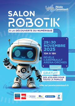 // Salon Robotik

Les 29 et 30 novembre, Pévèle Carembault et l'association Robotik organisent le Salon #Robotik à la Pévèle Carembault Arena à #Orchies. 

J'aurai la chance de croiser plusieurs centaines d'élèves de collèges, sur les deux jours, pour parler cyber, ID numérique,