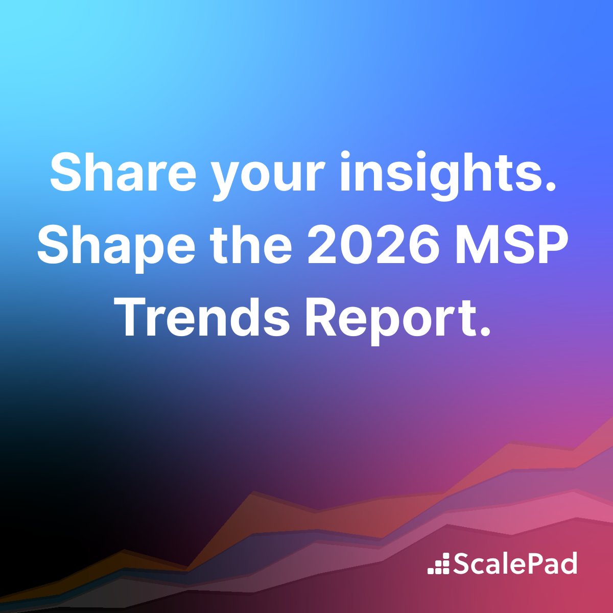 The MSP community grows stronger when we share what’s working, what’s changing, and what’s coming next.

That’s why we’re bringing together voices from across the channel for our 2026 MSP Trends Report.

Share your perspective:
👉 go.scalepad.com/4902IQh 

#MSPTrends2026