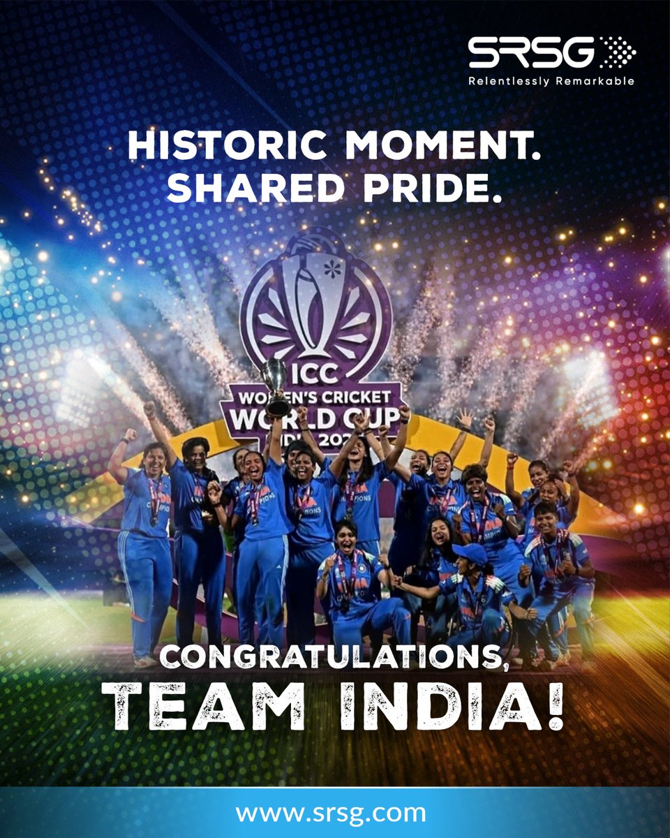 A historic moment that still fills the nation with pride! 🇮🇳🏆

Congratulations, Team India — true champions in every sense!

...
#TeamIndia #WomensCricket #WorldCup2025