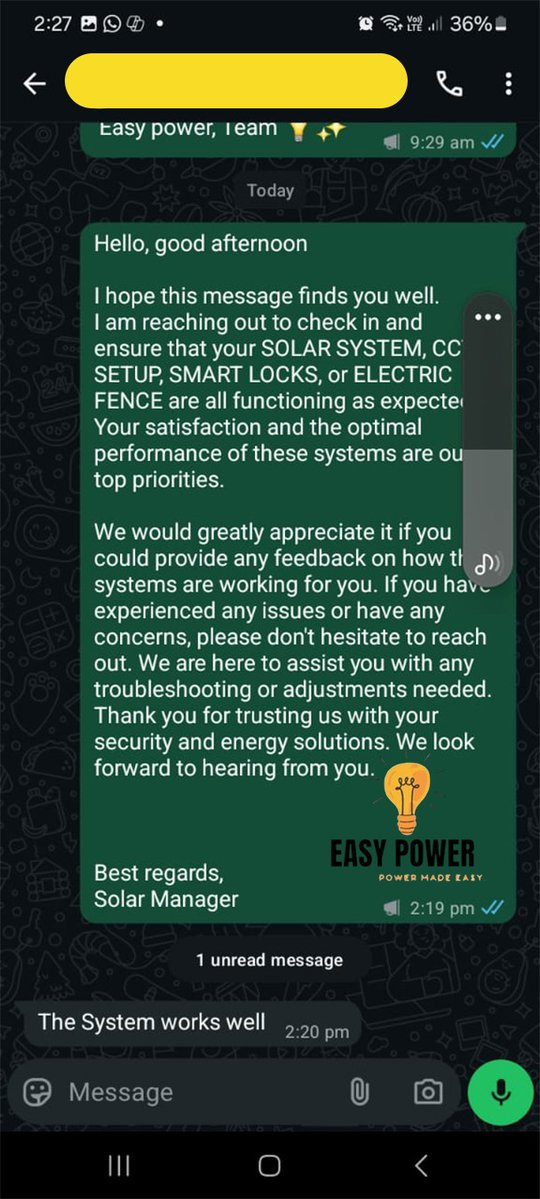 EasyPowerHub's tweet image. EASY POWER HUB REVIEW FOR OUR SOLAR/INVERTER SYSTEMS.
LET @EasyPowerHub BE YOUR SURE PLUG FOR ALL YOUR INSTALLATION
Call/DM 08085053131
 #solarcompanyinnigeria