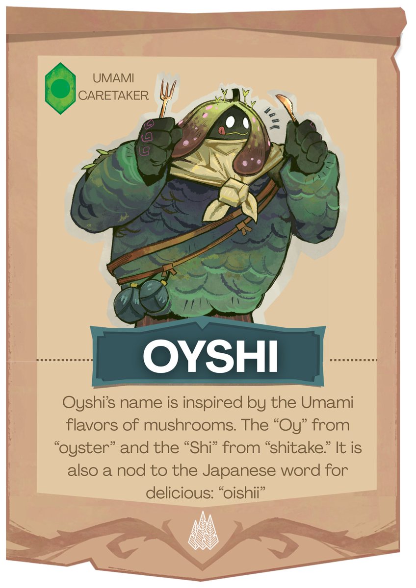 Get to know Oyshi!

Oyshi is one of the Caretakers in Palo Pori, who's name has a few culinary influences. 

Some of you have noticed the connection with the Japanese word 'oishii' meaning delicious, but did you know that it's also inspired by the umami flavours of mushrooms! 🍄