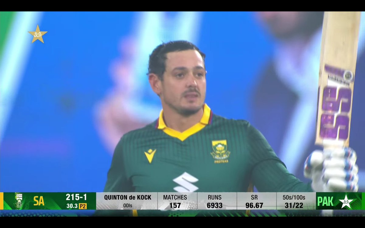 Shebas_10dulkar's tweet image. Most ODI Centuries for SA

27 - Hashim Amla 
25 - AB Devilliers 
22 - 𝗤𝘂𝗶𝗻𝘁𝗼𝗻 𝗗𝗲 𝗞𝗼𝗰𝗸* 
21 - Herschelle Gibbs

#PAKvsSA