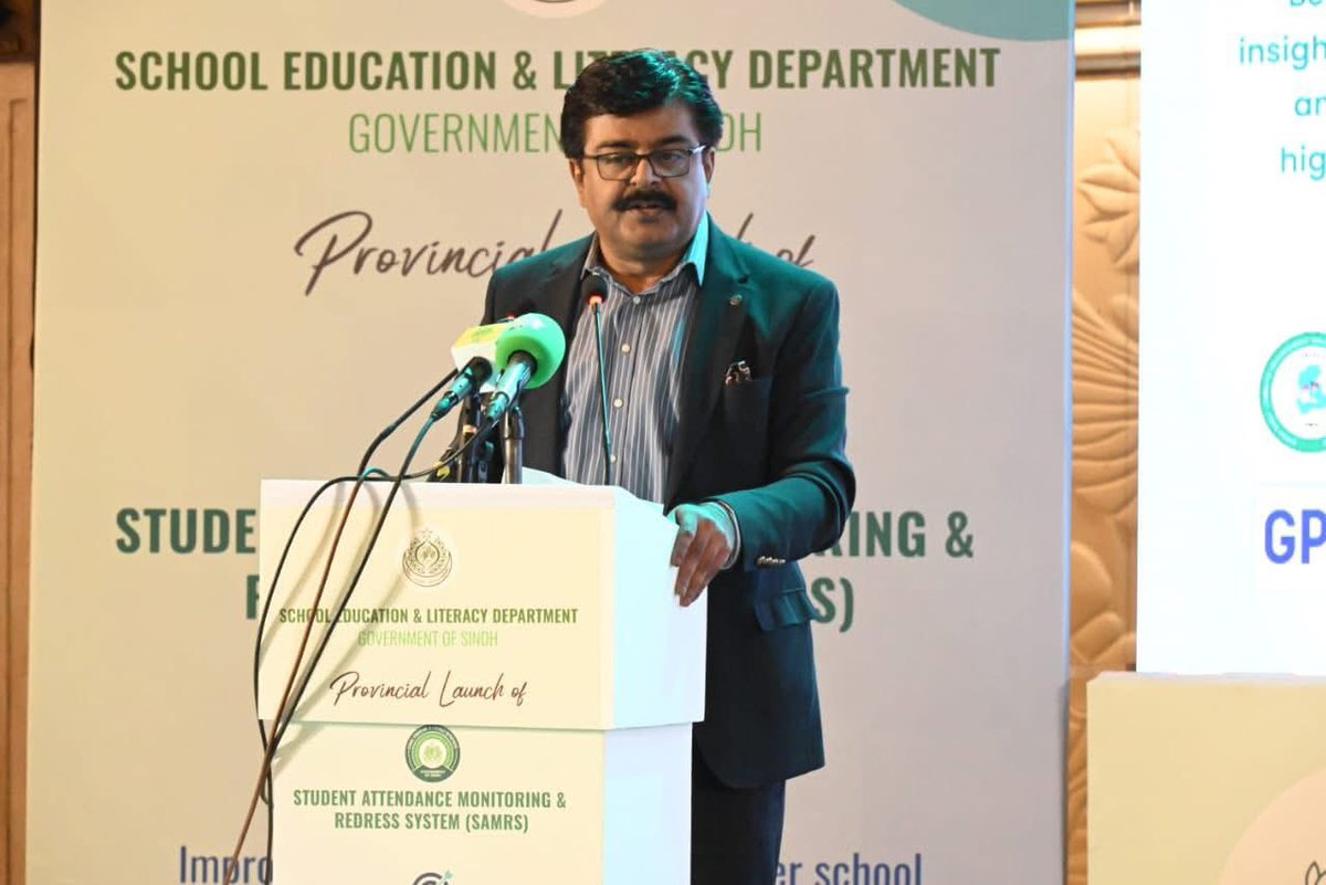 RSU_SELD's tweet photo. Sindh goes digital in education! 💻
CM Murad Ali Shah launches #SAMRS — linking attendance, school data & learning outcomes for evidence-based reform.
#DigitalSindh #EducationReform #SELD #WorldBank https://t.co/S30alvvlgQ