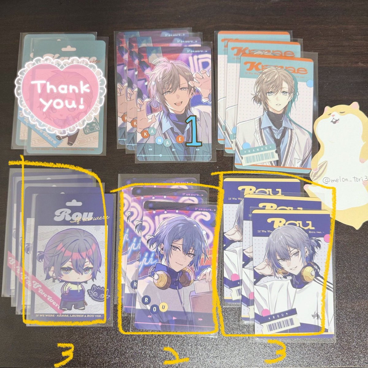 sunwolf_koukan's tweet photo. @melon_tori3 はじめまして！ff外から失礼致します。
当方1.2枚目のもの所持しているのですが、3.4枚目黄色印(同種)と9:9での交換は可能でしょうか？
ご検討の程よろしくお願い致します。📚 https://t.co/FPhTHhc97l