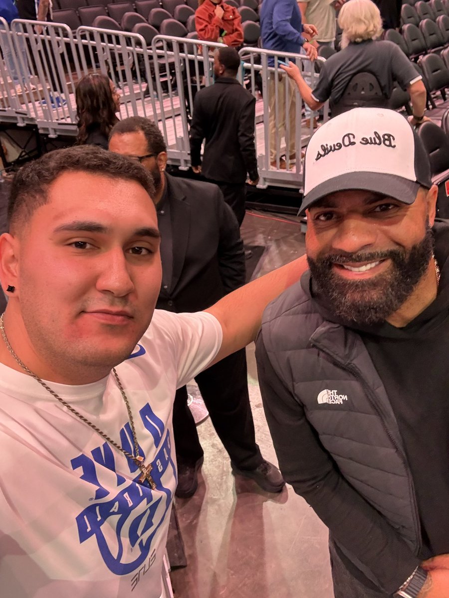 Got a pic with Carlos Boozer after the Duke win on Tuesday for my bday