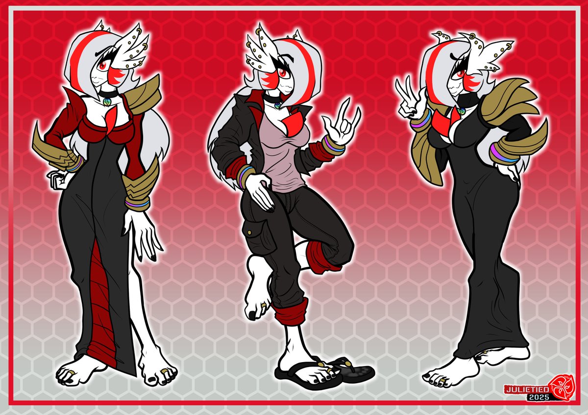 YCH for <a href="/5000gunshot/">G5000Gunshot</a> 
His lovely gardevoir, Gabriela

Both her legacy design (As a classic Gardevoir), and the actual color pallete in white/red