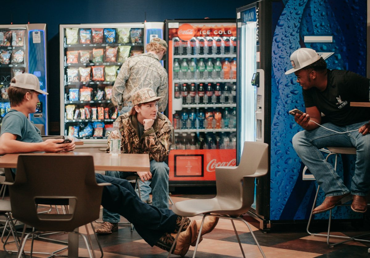 goCLTCC's tweet image. Whether recharging in the break room or sparking creativity in the lab, our welding students are always honing their craft. Dedicated and ready to build the future! #goCLTCC😸 #BobcatProud🐾   #BuildingCommUNITY #goLCTCS #WorkforceDevelopment #CommunityCollege