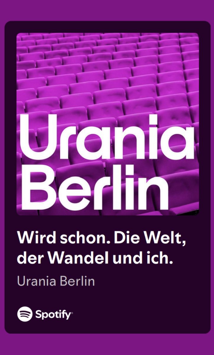 It’s #podcast time! 🎧
Das Gespräch mit Maike Sippel, Autorin des Buchs “Die Welt, der Wandel und ich” (<a href="/herder_verlag/">Verlag Herder</a>), &amp; <a href="/nikolausr/">Nikolaus Roettger</a> über #Nachhaltigkeit, #Zukunft &amp; #Zuversicht gibt es jetzt nämlich zum Nachhören.

Hier geht es zur Folge:
➡️ urania.de/18842-2/