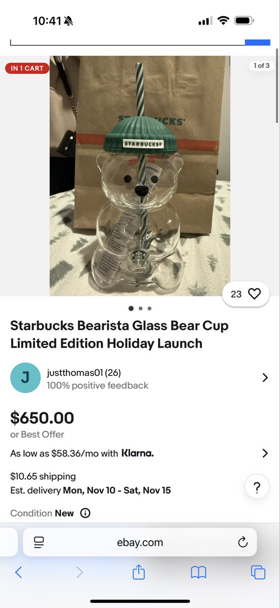 cbciozlem's tweet photo. Good job, Starbucks. Sending only two of each item to stores and having your own employees buy them before opening is a total fail. The cups you sell for $30 are now going for $300–$650 on eBay.

Congrats. @Starbucks https://t.co/VTA7eYGCkp