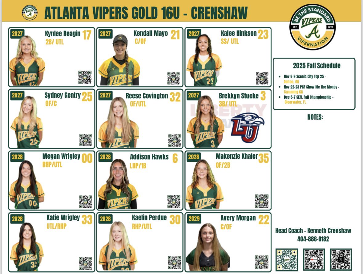 GaImpact16UPrmr's tweet image. Updated schedule and roster…see you this weekend!  🐍🐍

#represent
#bethestandard