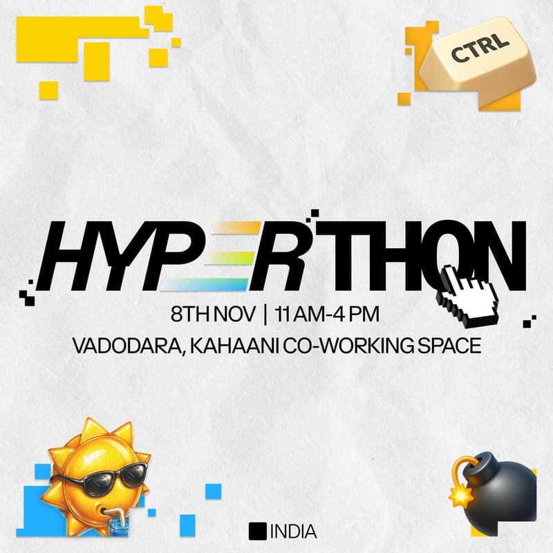 ⛩️ Kem Cho Builders 🔥

#HYPERTHON ⛓️ is hitting Vadodara 🛣️ on Nov 8 🚀

Think SPEED CODING ⚡️ on @Base, deploying mini apps LIVE 🔴, ON-CHAIN ACTION

Grab your spot now 👇luma.com/rt8ay7zd?tk=RX…

👊 Organized by @roshanvadassey 🌀 with <a href="/BasedIndia/">Base India</a> 
💪 it's gonna be BUILD FAST,