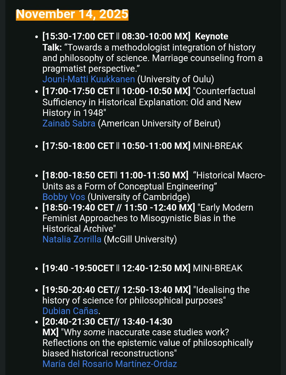 👁️👄👁️ Join us in this supra amazing workshop!
Historians, philosophers, historians of philosophy and philosophers of history!!

REGISTRATION HERE: forms.gle/qJRncUDEc254t9…