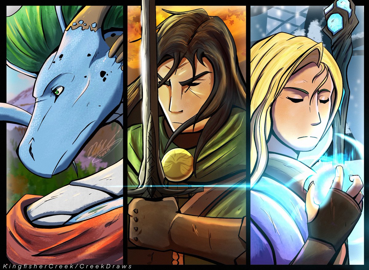 Tried lineart for the first time in roughly 2 years or so…honestly, pretty pleased with how it turned out!

Anyhow, have some (from left to right) Soren, Gavin, and Gwen!