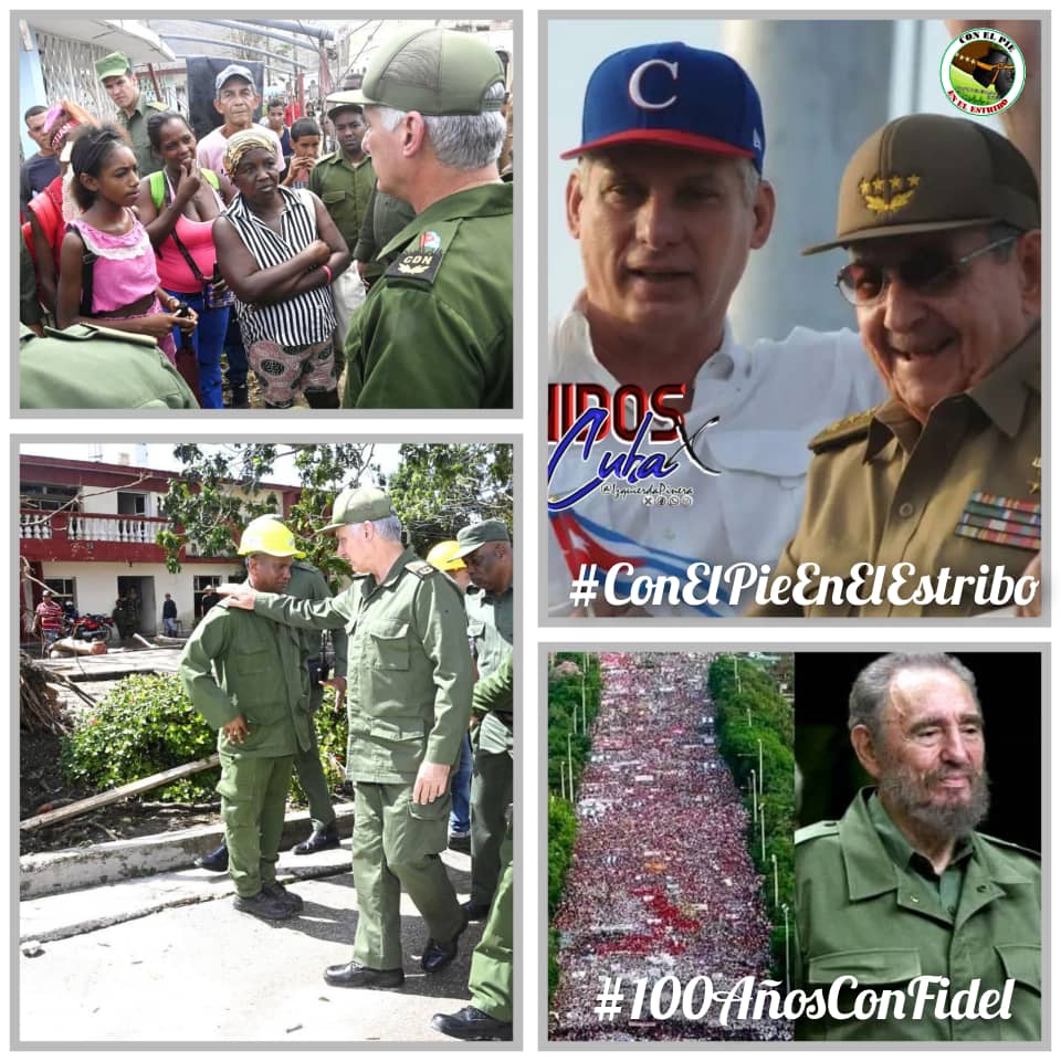 <a href="/PieEnElEstribo2/">Con El Pie En El Estribo 2</a> <a href="/DiazCanelB/">Miguel Díaz-Canel Bermúdez</a> <a href="/DrRobertoMOjeda/">Dr. Roberto Morales Ojeda</a> Gustele a quien le guste pesele a quien le pese, somos un pueblo guerrero ,resilente ante las adversidades y fieles al legado de José Martí, #FidelPorSiempre y el General de Ejército Raúl Castro .
#UnidosXCuba 
#SomosContinuidad 
#ConElPieEnElEstribo