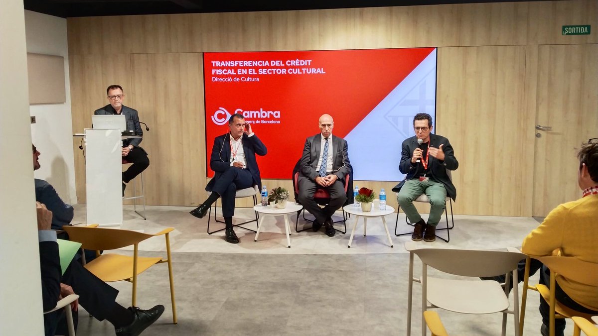 sdeicec's tweet image. 🔛 En marxa la primera sessió sobre transferència de crèdit fiscal a la @CambraBCN 

💰 Si t’interessa conèixer aquesta eina de finançament, uneix-te a la propera sessió del 13 de novembre.

✍️ sde.cultura.gencat.cat/bloc/post/inve…