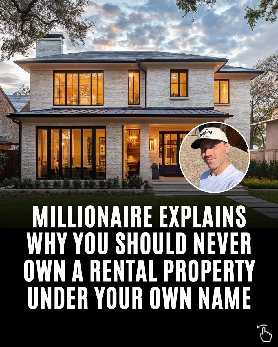 Rich people never own rental properties in their own name because…