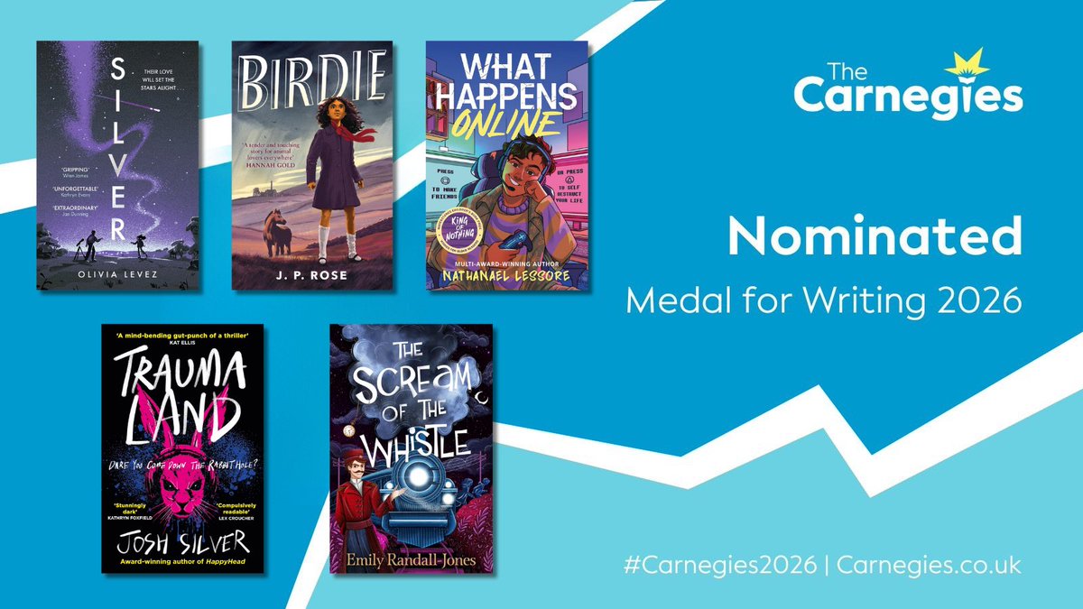 DA_Childrens's tweet image. We’re absolutely thrilled to share that FIVE amazing DACBA books have being nominated for the  @CarnegieMedals for Writing! 🔥

Congratulations to all - we couldn’t be more proud to represent you and your amazing books 🤩🥳✨