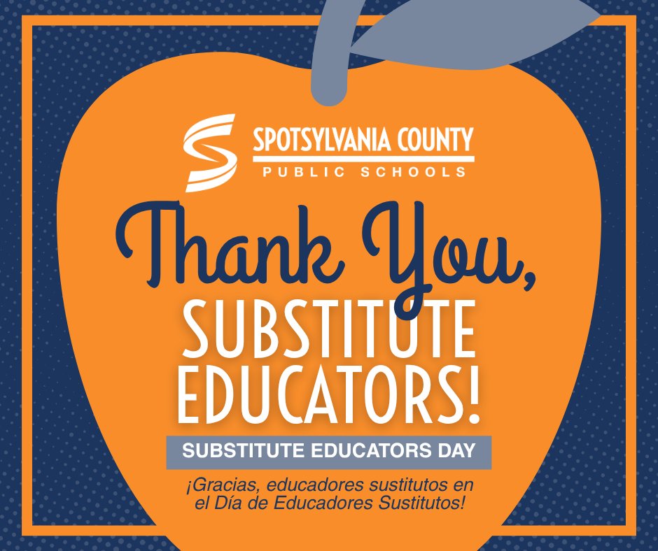 Today, we recognize the substitute educators who step in and keep learning on track.

Thank you for all you do—often at a moment’s notice! 🙌 #WeAreSpotsy