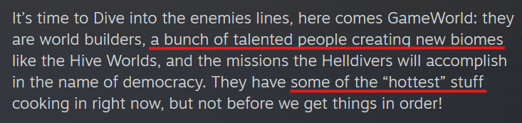The Arrowhead Devs are cooking up New Biomes, they even hint at a possible lava biome; plus they answered several other question. 

Dev News: youtu.be/7eByzQ1Q3I0