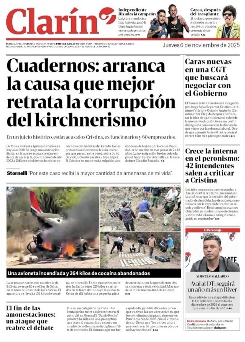 FerRaverta's tweet photo. El hostigamiento y la persecución judicial a Cristina, no es nada que no hayamos vivido a lo largo de la historia del peronismo.
Tratar de desviar la atención con circo mediático y judicial, tampoco es novedoso.
¿De verdad piensan que inventando causas, la sociedad va a necesitar menos comida, casas, o vacaciones?
El problema es el modelo económico y este gobierno.
Eso también está probado a lo largo del tiempo.

La causa de los cuadernos no existe: es un mamarracho jurídico y un papelón judicial.

@CFKArgentina