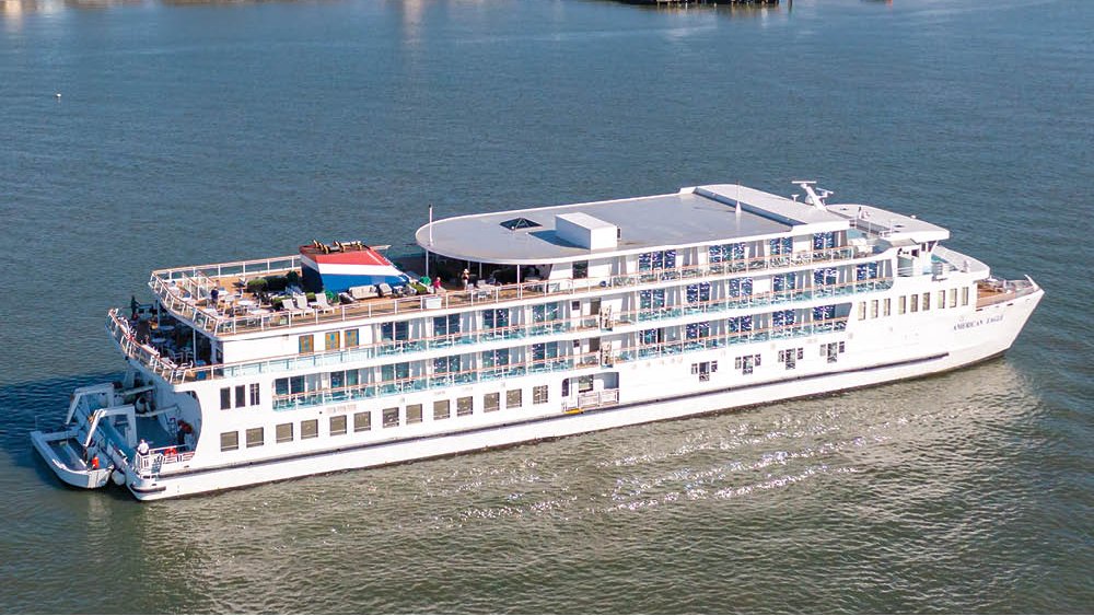 Sailing with just 100 guests, American Eagle combines expedition-style adventure with the comfort and elegance of river cruising. 

Its unique design allows access to small ports and hidden waterways across the U.S., offering more time to explore each destination up close.