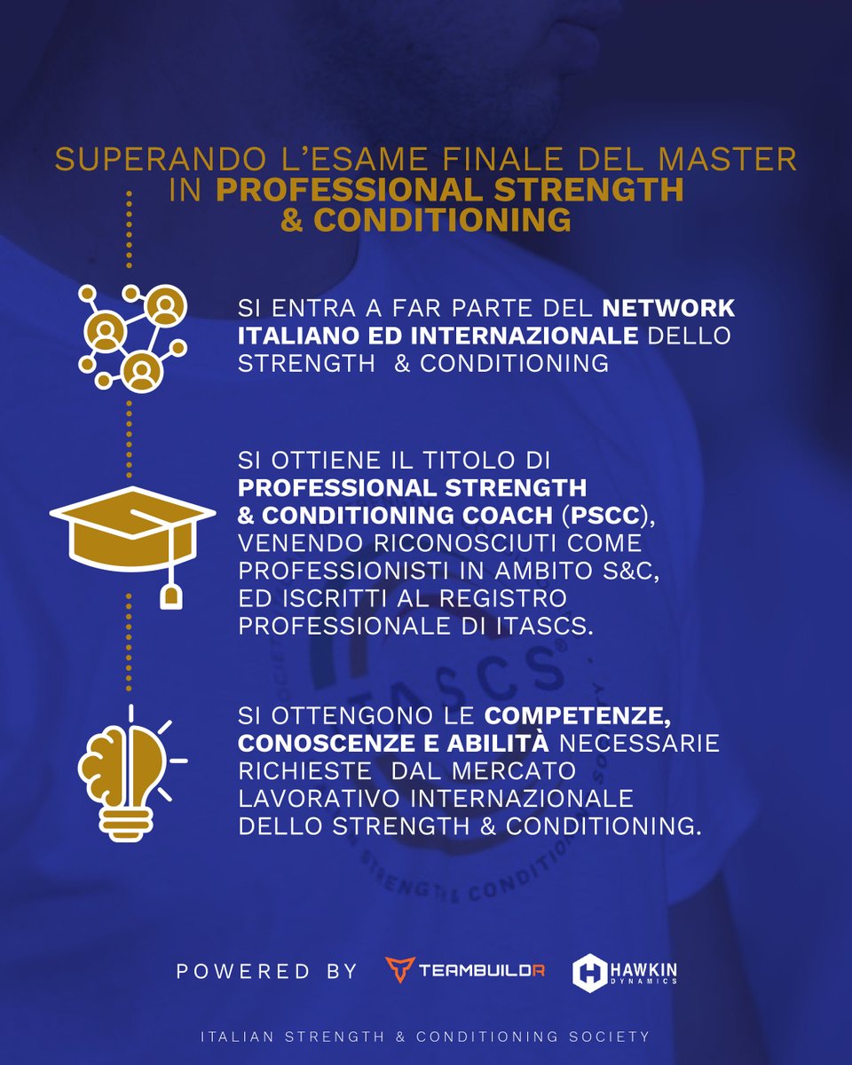itascs_official's tweet image. Cosa ottengono i corsisti che superano l&apos;esame in professional Strength &amp;amp; Conditioning?

#ITASCS #bepartofit #master #formazione #sport #strength #conditioning #pscc