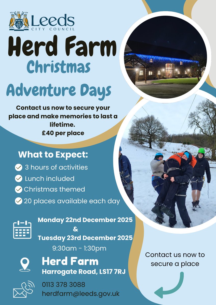 HerdFarm's tweet photo. Christmas fun!  @Child_Leeds https://t.co/iZtSHpBGKq