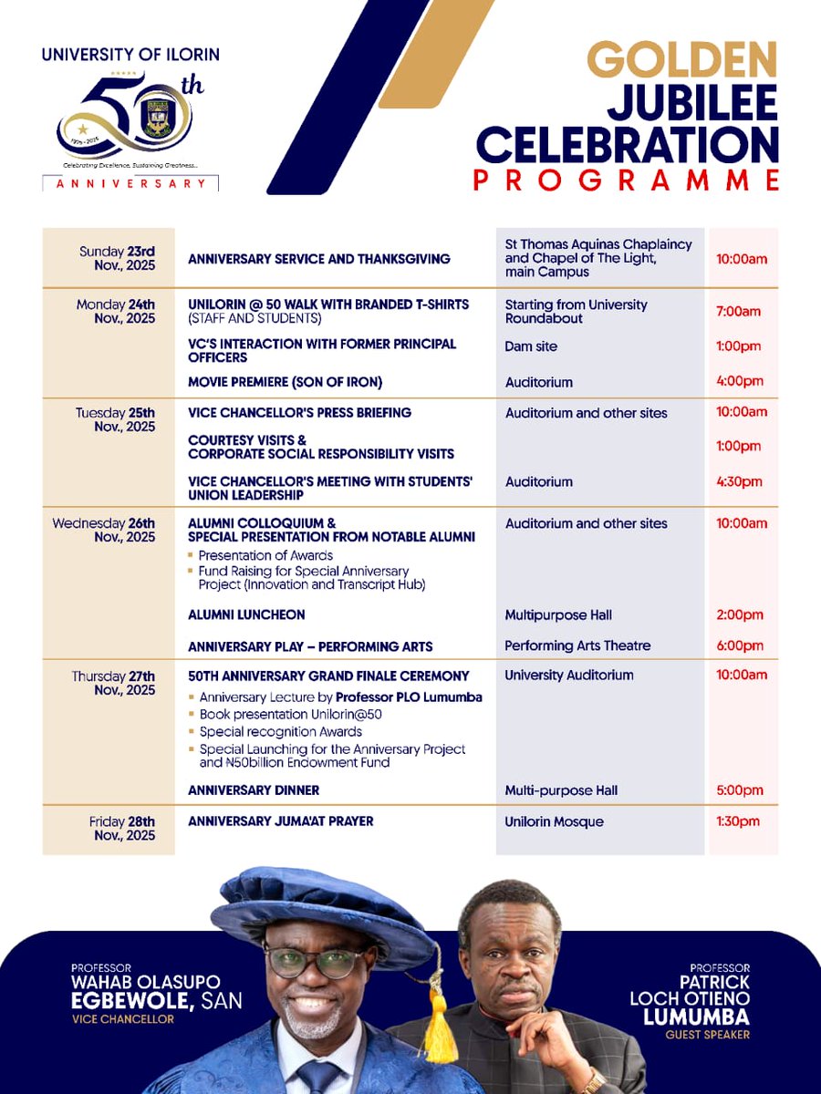 University of Ilorin, Nigeria tweet media
