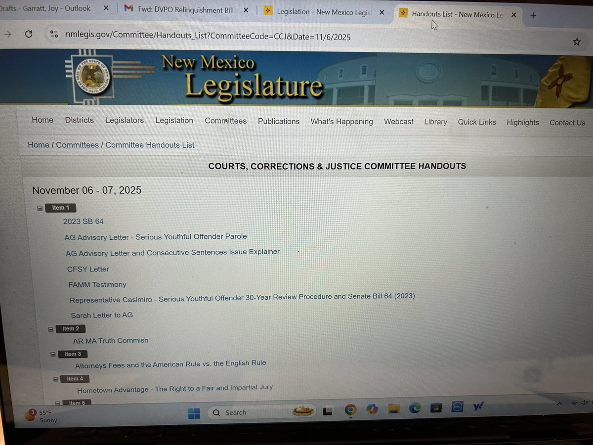 joyousgarratt's tweet image. Courts, Corrections &amp;amp; Justice is underway today and tomorrow in Santa Fe. #nmleg #juvenilejustice #medicalmalpractice @UNM #nmhd29 #seriousyouthoffenderreview