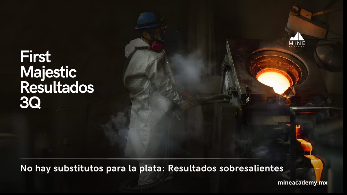 ⚒️ First Majestic Silver rompe récords en el 3T-2025:
📈 +96% en producción, +95% en ingresos y flujo de caja récord de $141 MUSD.
Refuerza su solidez financiera y obtiene reconocimiento ESG.

#FirstMajestic #Plata #Minería #Resultados2025 #Sostenibilidad #MineAcademy
𝐕𝐞𝐫