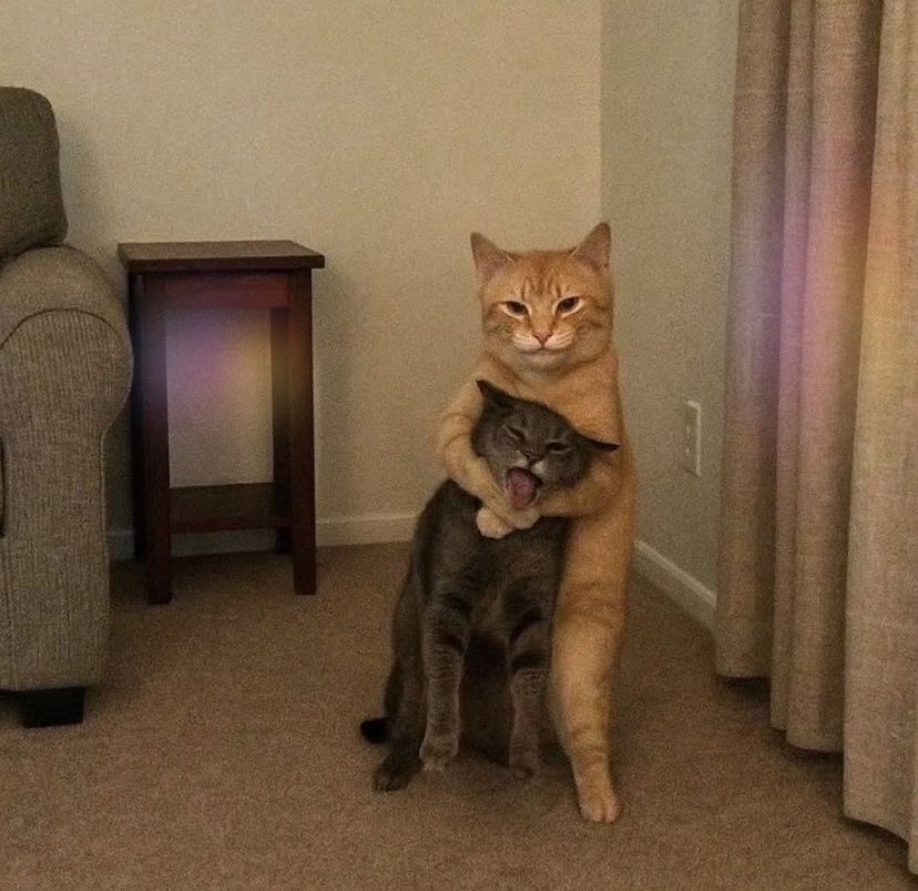 Kardeşime sevgimi gösteriyorum