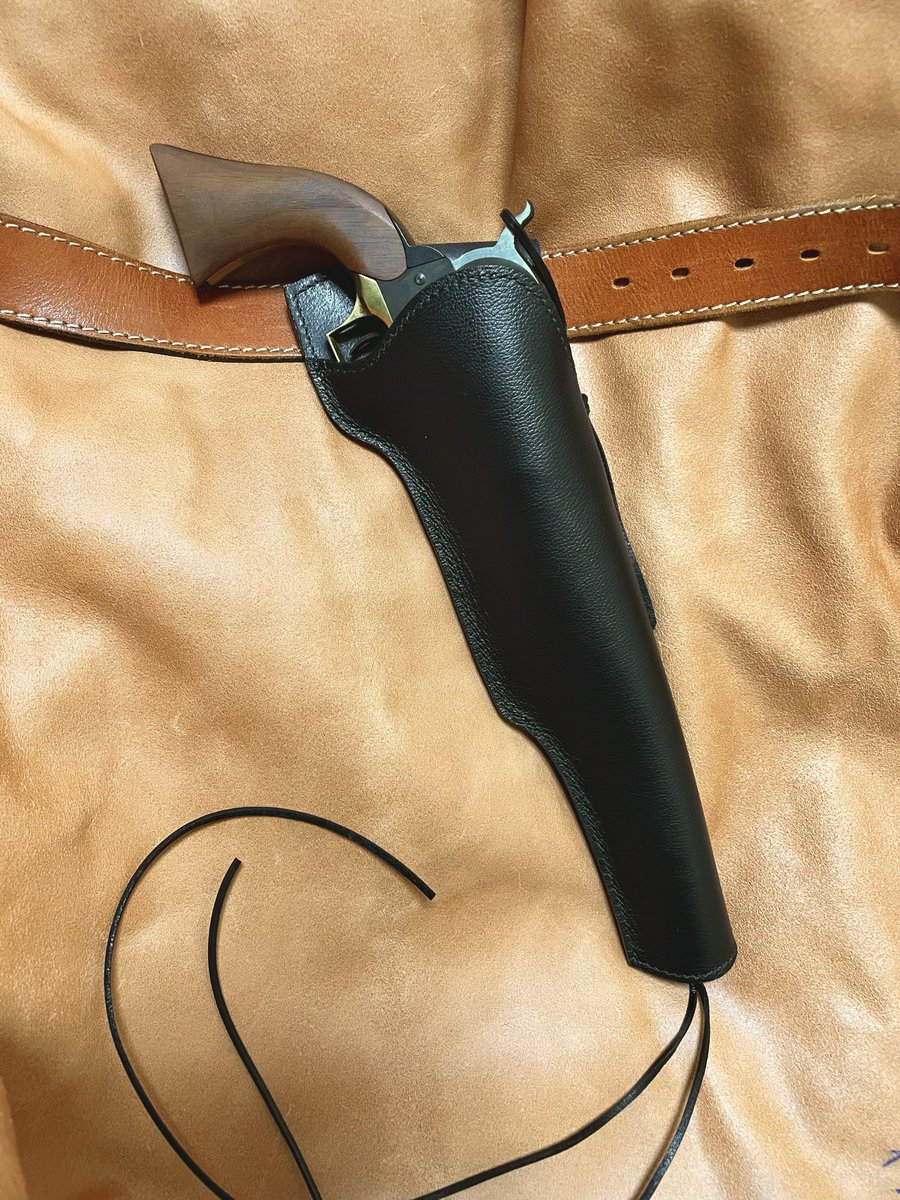 コルト M1847 ウォーカー用右利きレザーホルスター No.827 本革製M1851