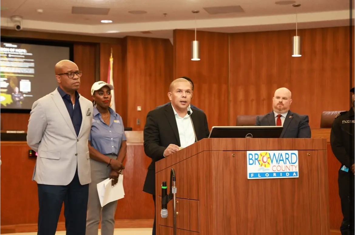 Thank you, Broward Commissioner Alexandra Davis, for hosting a press conference to unite partners, organizations, and community leaders in support of families affected by Hurricane Melissa.