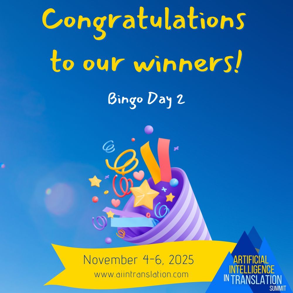 techforword's tweet image. And the winners are:

🏆 Lizhi Chen
🏆 Jessica HM
🏆 Bertha McLaren
🏆 Fabio Quarti
🏆 Gilla Anna Martis
🏆 Nataliya Kozak

PS. Congratulations, everyone!

#xl8 #AI #Prizes