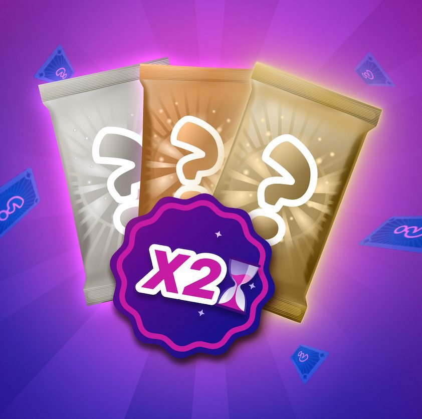 🚨 Du 6 au 8 novembre vous avez 2x plus de cartes dans vos packs !