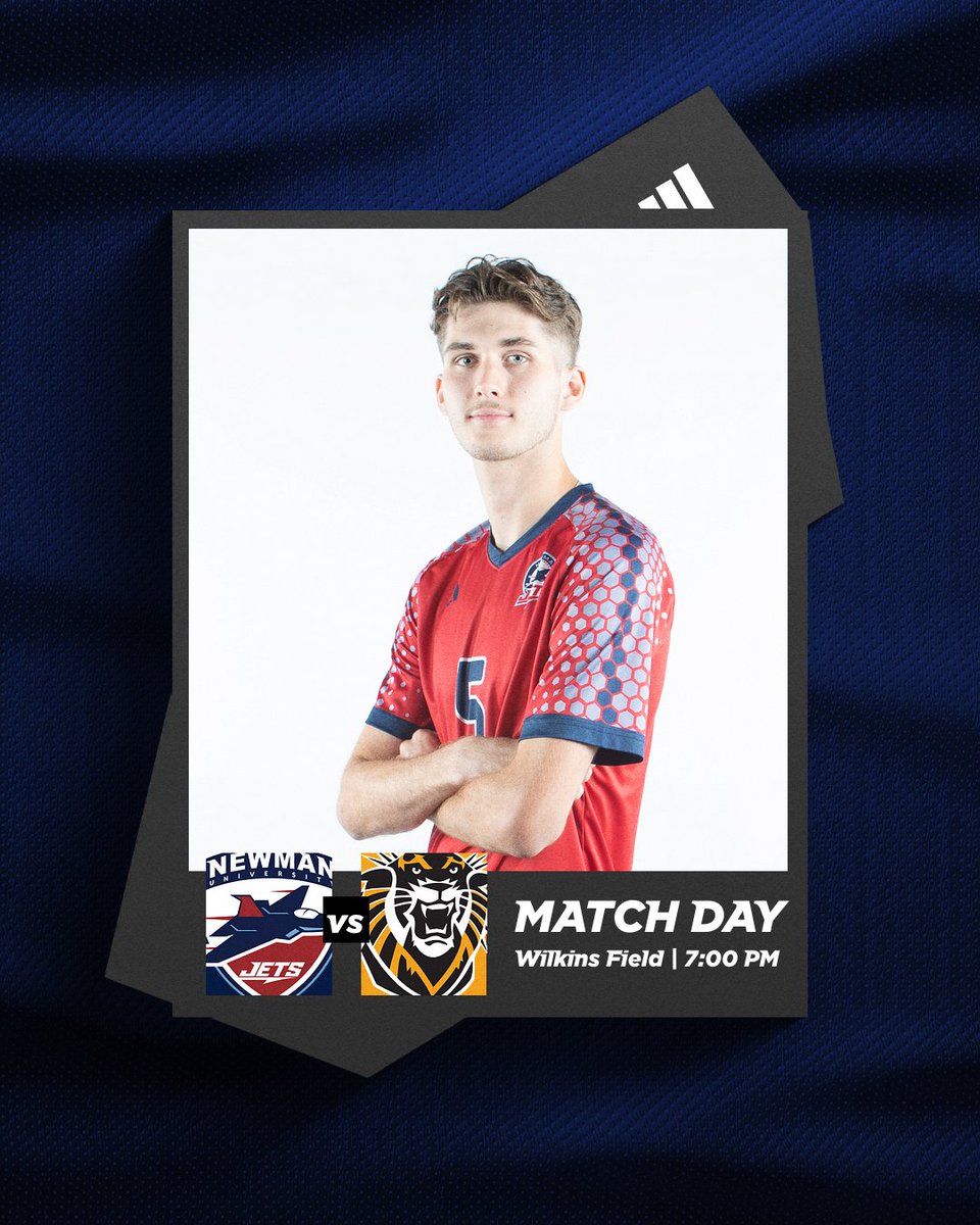 Match Day!

🆚#5 FHSU
📍Wilkins Field
⏰7 PM
📈bit.ly/3AkbbLb  
📺bit.ly/3IXPTFh  

#JetPower✈️x <a href="/NewmanJetsMSOC/">Newman Men's Soccer</a>