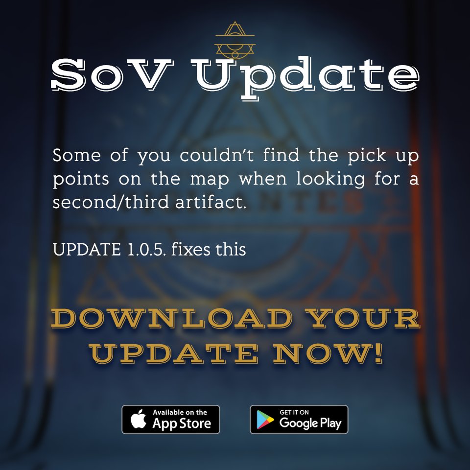 SOV_thegame's tweet image. 🛠️Vigilantes, it’s time to update our app to version 1.0.5

We fixed a bug, increased the algorithm, upgraded the UI and much more.

You give us feedback, we improve the game 🤝