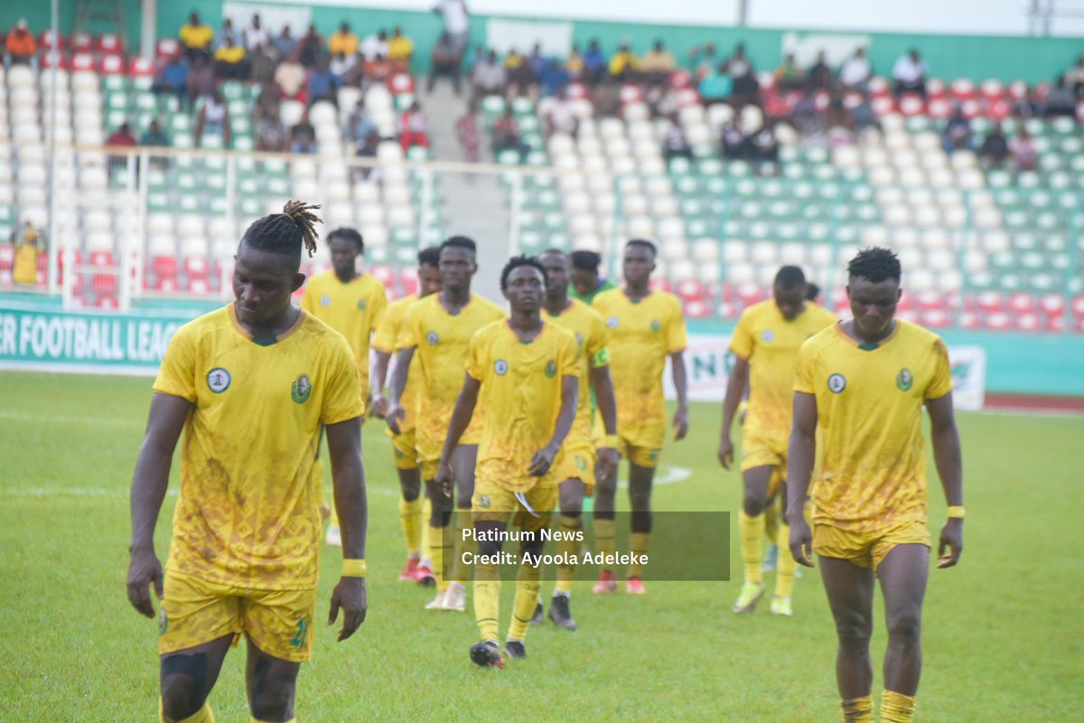 Full time!

Three draws in the first three games of Kennedy Boboye, that's 3 out of 9 points.

The journey to survival continues for the Benin Arsenal

Can the team survive the drop? 

Time is of the essence!

Bendel Insurance 0-0 Rivers United

#NPFL26 #BINRIV #NPFLWithAyoola