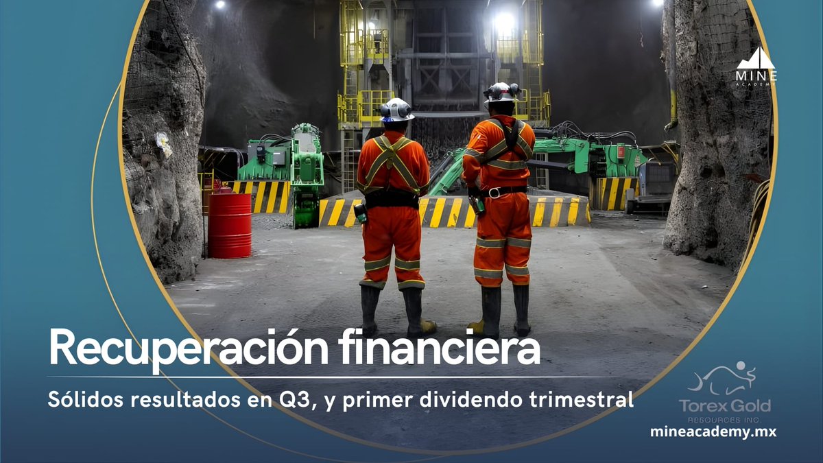 📊 Torex Gold logra trimestre récord.
La minera generó 113 MUSD en flujo de caja libre, alcanzó un margen operativo del 53 % y anunció su primer dividendo trimestral.
Con Media Luna ya en marcha y nuevas adquisiciones en México, Torex se consolida como productor líder en América.