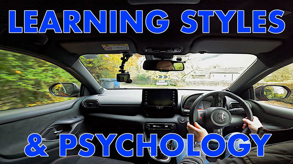 RegLocal's tweet image. New video going live tonight at 18.30:

How I Teach Advanced Driving - Learning Styles &amp;amp; Psychology