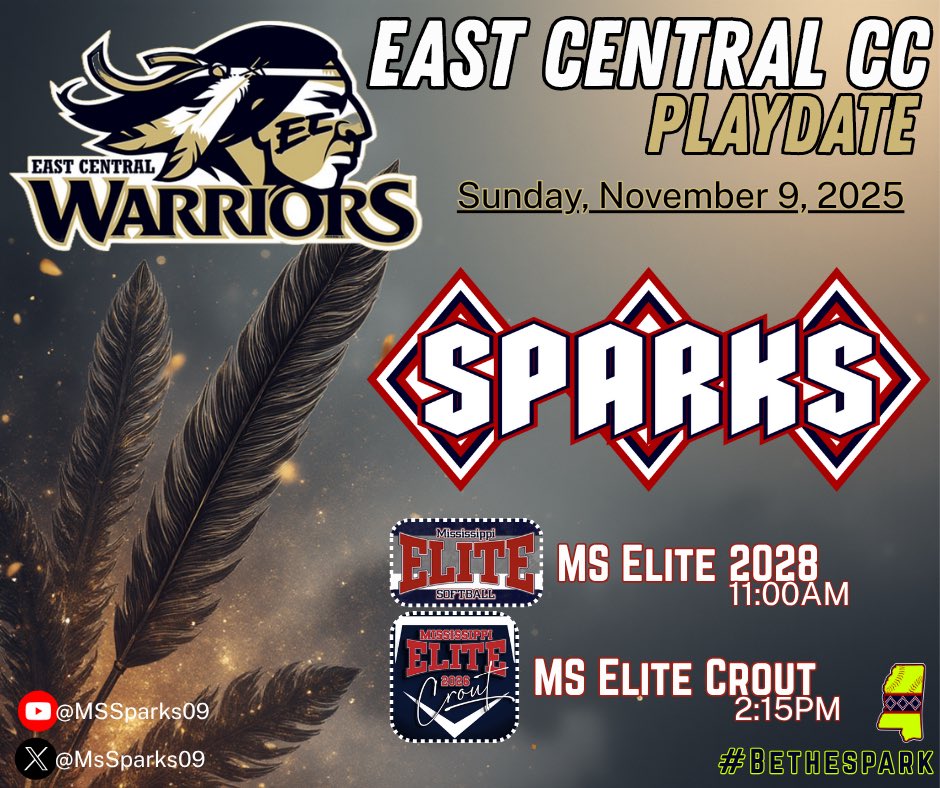 Last minute addition to finish our fall schedule. Sparks will be in Decatur for a couple of games this Sunday. #bethespark

Thanks <a href="/ECCCSoftball/">ECCC Softball</a> for the invite. 
#sharpenthespear
