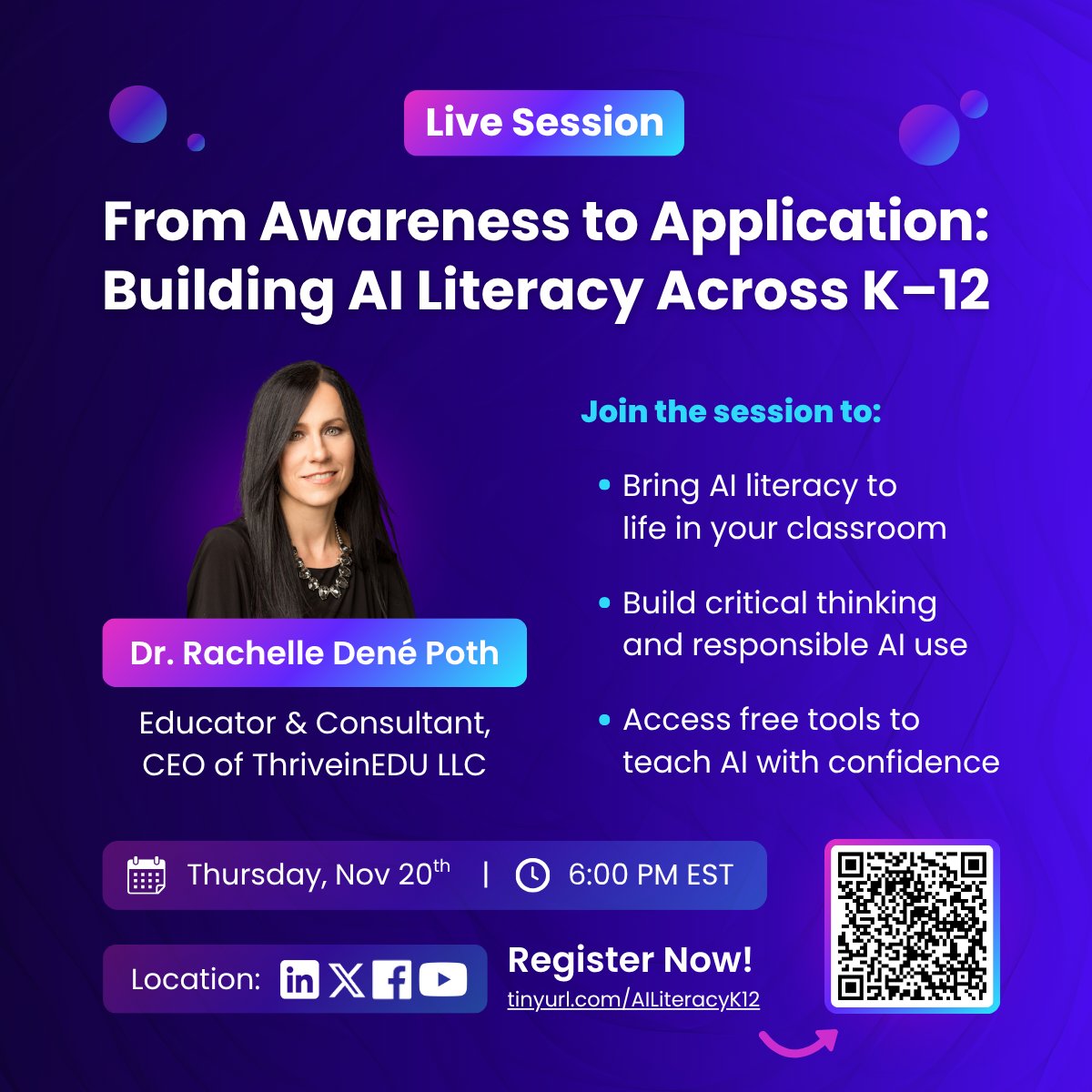 Dr. RACHELLE DENÉ POTH |ThriveinEDU #AI #AIinEDU tweet media