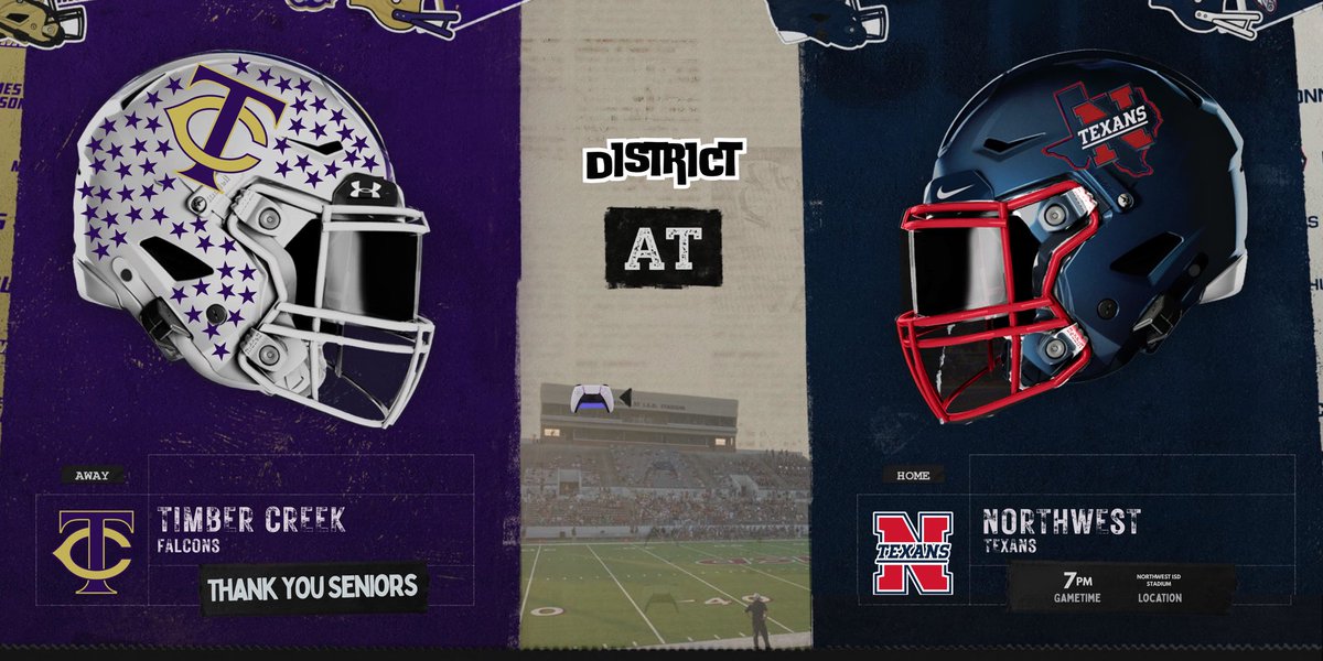 TCHSFootball's tweet image. Game Day! Come on the road with us as we take on the Texans. Wear your camo and pack the stands. 

#TCOD