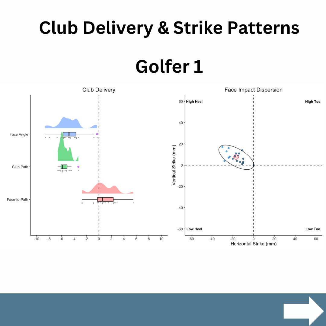 Impact conditions determine ball flight. And golfers tend to have patterns or tendencies in terms of strike and club delivery. 

Being able to visualize how they deliver the club to the ball and where they strike the ball on the club face can be really useful.

An example below