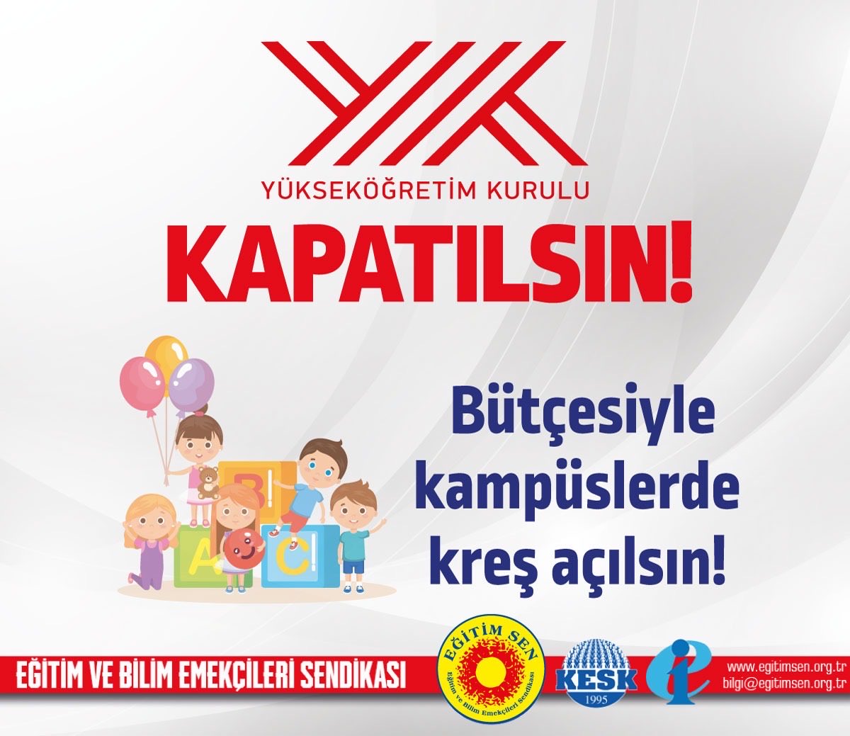 #YÖKKAPATILSIN YÖK’e ayrılan bütçe üniversitelerde çalışan emekçilere ayrılsın